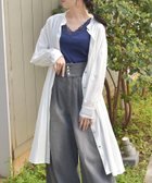 【アクシーズファム/axes femme】のUVカットレースアップロングシャツ 人気、トレンドファッション・服の通販 founy(ファニー) ファッション Fashion レディースファッション WOMEN トップス・カットソー Tops/Tshirt シャツ/ブラウス Shirts/Blouses アンティーク Antique カフス Cuffs フェミニン Feminine レース Race 夏 Summer 羽織 Haori 透かし Watermark 長袖 Long Sleeve thumbnail 白|ID: prp329100004522469 ipo3291000000031990022