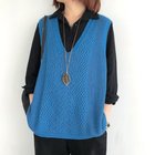 【ミニミニストア/miniministore】のニットベスト レディース ニットジレ秋冬 ブルー|ID: prp329100004522507 ipo3291000000031990270