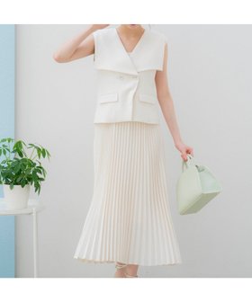 【ノエラ/Noela】のジレ*キャミワンピースセット 人気、トレンドファッション・服の通販 founy(ファニー) ファッション Fashion レディースファッション WOMEN アウター Coat Outerwear ワンピース Dress キャミワンピース No Sleeve Dresses おすすめ Recommend インナー Inner キャミワンピース Cami Dress プリーツ Pleats ポケット Pocket 旅行 Travel |ID:prp329100004522512