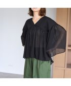【スタディオ クリップ/studio CLIP】のボリュームギャザーブラウス 人気、トレンドファッション・服の通販 founy(ファニー) ファッション Fashion レディースファッション WOMEN トップス・カットソー Tops/Tshirt シャツ/ブラウス Shirts/Blouses おすすめ Recommend ギャザー Gather ストレート Straight デニム Denim リゾート Resort 夏 Summer thumbnail ブラック19|ID: prp329100004522540 ipo3291000000031990561