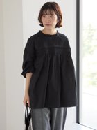 【サマンサモスモス/Samansa Mos2】の◎ピンタックギャザーブラウス 人気、トレンドファッション・服の通販 founy(ファニー) ファッション Fashion レディースファッション WOMEN トップス・カットソー Tops/Tshirt シャツ/ブラウス Shirts/Blouses ギャザー Gather フリル Frills エレガント 上品 Elegant thumbnail ブラック|ID: prp329100004522542 ipo3291000000031990583
