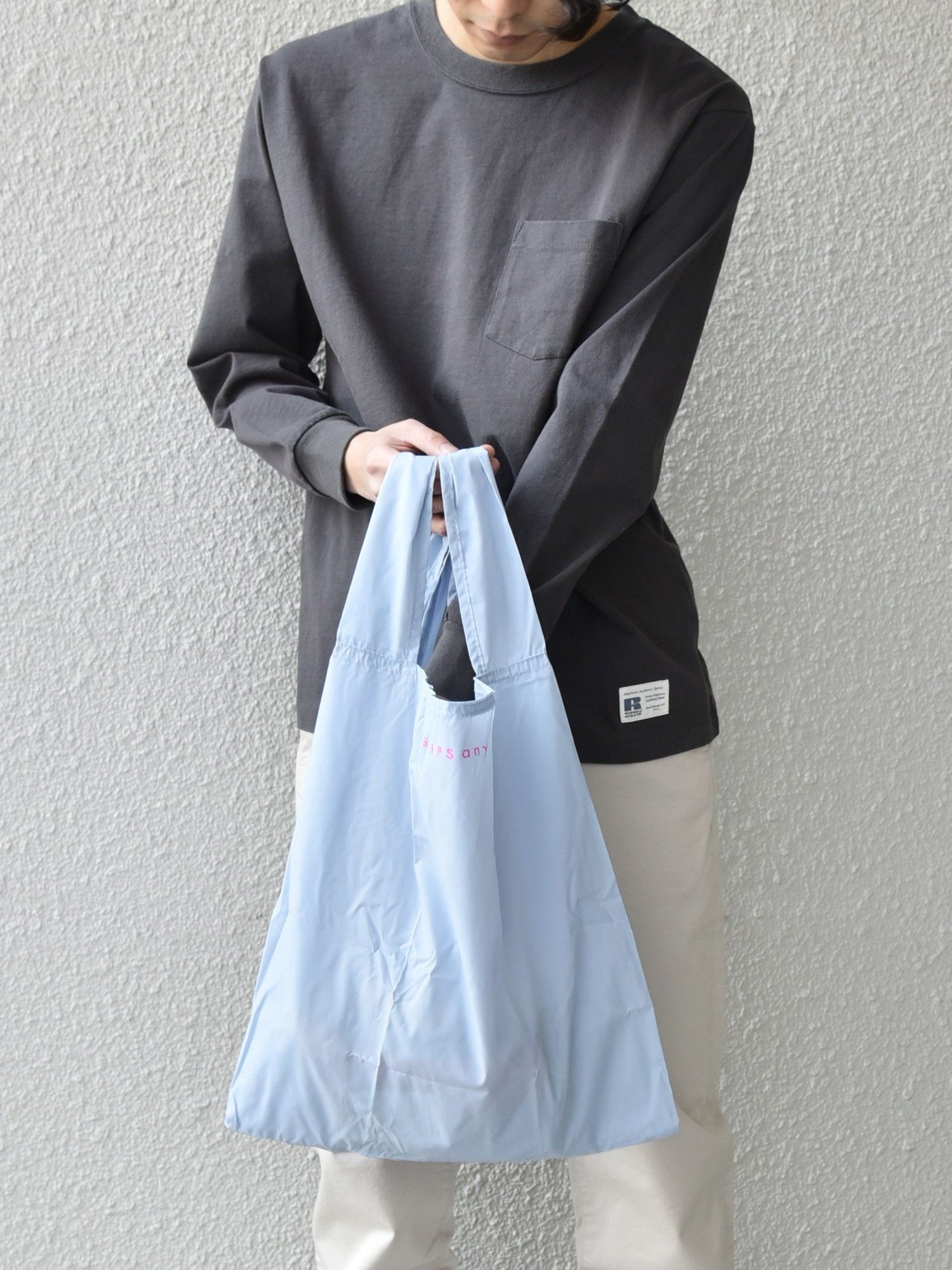 【シップス フォー ウィメン/SHIPS】のSHIPS any エコバッグ インテリア・キッズ・メンズ・レディースファッション・服の通販 founy(ファニー) 　ファッション　Fashion　レディースファッション　WOMEN　バッグ　Bag　コンパクト　Compact　シンプル　Simple　ビジネス 仕事 通勤　Business　ライトブルー|ID: prp329100004522556 ipo3291000000031990780