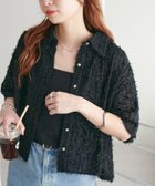 【ディスコート/Discoat】の【WEB限定】シアーフリンジ半袖シャツ ブラック|ID: prp329100004522576 ipo3291000000031990895