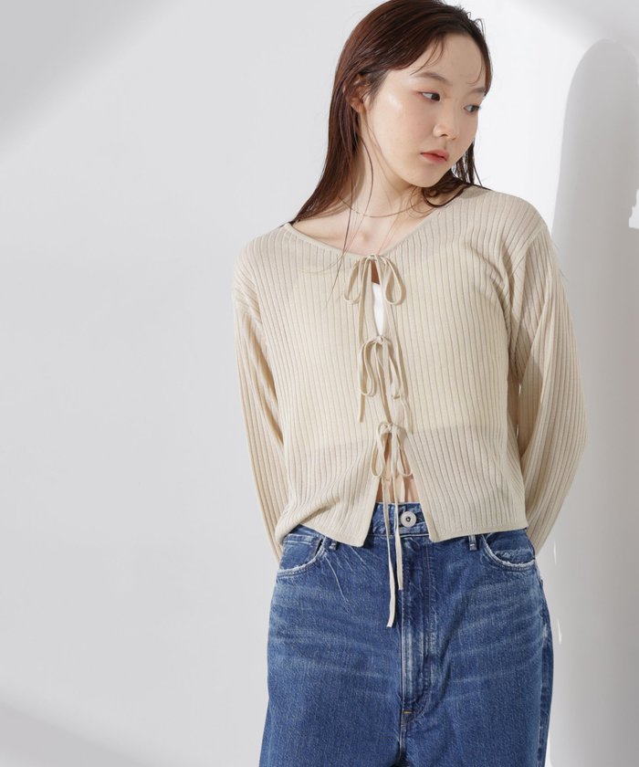 【ナノ ユニバース/nano universe】の前後2wayリボン開きカーディガン インテリア・キッズ・メンズ・レディースファッション・服の通販 founy(ファニー) https://founy.com/ ファッション Fashion レディースファッション WOMEN トップス・カットソー Tops/Tshirt カーディガン Cardigans インナー Inner ウォッシャブル Washable カーディガン Cardigan キャミ Cami シンプル Simple タンク Tank デニム Denim トレンド Trend ノースリーブ No Sleeve ベーシック Basic リボン Ribbon ワイドリブ Wide Rib おすすめ Recommend 2025年 2025 2025春夏・S/S Ss,Spring/Summer,2025 |ID: prp329100004522579 ipo3291000000031990907