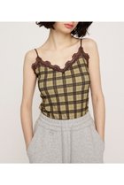 【スライ/SLY】のLACE DOCKING キャミソール 人気、トレンドファッション・服の通販 founy(ファニー) ファッション Fashion レディースファッション WOMEN トップス・カットソー Tops/Tshirt キャミソール / ノースリーブ No Sleeves おすすめ Recommend インナー Inner キャミソール Camisole チェック Check デニム Denim トレンド Trend ドッキング Docking ボトム Bottom ミニスカート Mini Skirt レース Race 無地 Plain Color thumbnail M/BEG7|ID: prp329100004522587 ipo3291000000031990974