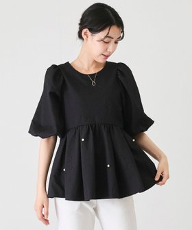 【ジャイロ/JAYRO】のパール装飾ペプラムブラウス 人気、トレンドファッション・服の通販 founy(ファニー) ファッション Fashion レディースファッション WOMEN トップス・カットソー Tops/Tshirt シャツ/ブラウス Shirts/Blouses おすすめ Recommend シンプル Simple デニム Denim パール Pearl ペプラム Peplum ペンシル Pencil ボトム Bottom ポケット Pocket ランダム Random リボン Ribbon 夏 Summer 春 Spring S/S・春夏 Ss・Spring/Summer |ID:prp329100004522594