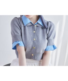 【ナイスクラップ/NICE CLAUP】の今期トレンド/重ね襟半袖ニット 人気、トレンドファッション・服の通販 founy(ファニー) ファッション Fashion レディースファッション WOMEN トップス・カットソー Tops/Tshirt ニット Knit Tops おすすめ Recommend スラックス Slacks タイトスカート Tight Skirt デニム Denim トレンド Trend 半袖 Short Sleeve 夏 Summer 春 Spring S/S・春夏 Ss・Spring/Summer |ID:prp329100004522598