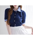 【ナイスクラップ/NICE CLAUP】の今期トレンド/重ね襟半袖ニット 人気、トレンドファッション・服の通販 founy(ファニー) ファッション Fashion レディースファッション WOMEN トップス・カットソー Tops/Tshirt ニット Knit Tops おすすめ Recommend スラックス Slacks タイトスカート Tight Skirt デニム Denim トレンド Trend 半袖 Short Sleeve 夏 Summer 春 Spring S/S・春夏 Ss・Spring/Summer thumbnail ネイビー|ID: prp329100004522598 ipo3291000000031991120