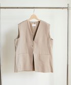 【ドゥ アルシーヴ/Doux archives】の麻混ジレ BEIGE|ID: prp329100004522599 ipo3291000000031991119