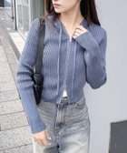 【イング/INGNI】のINGNI/12Gプレーティングジップニットパーカー コン|ID: prp329100004522605 ipo3291000000031991163