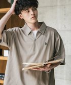 【ロッキーモンロー/Rocky Monroe】のU.S. POLO ASSN. 別注コラボワンポイントロゴ刺繍天竺ハーフジップポロシャツ ベージュ|ID: prp329100004522616 ipo3291000000031991293