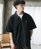 【ロッキーモンロー/Rocky Monroe】のU.S. POLO ASSN. 別注コラボワンポイントロゴ刺繍天竺ハーフジップポロシャツ ブラック|ID: prp329100004522616 ipo3291000000031991296