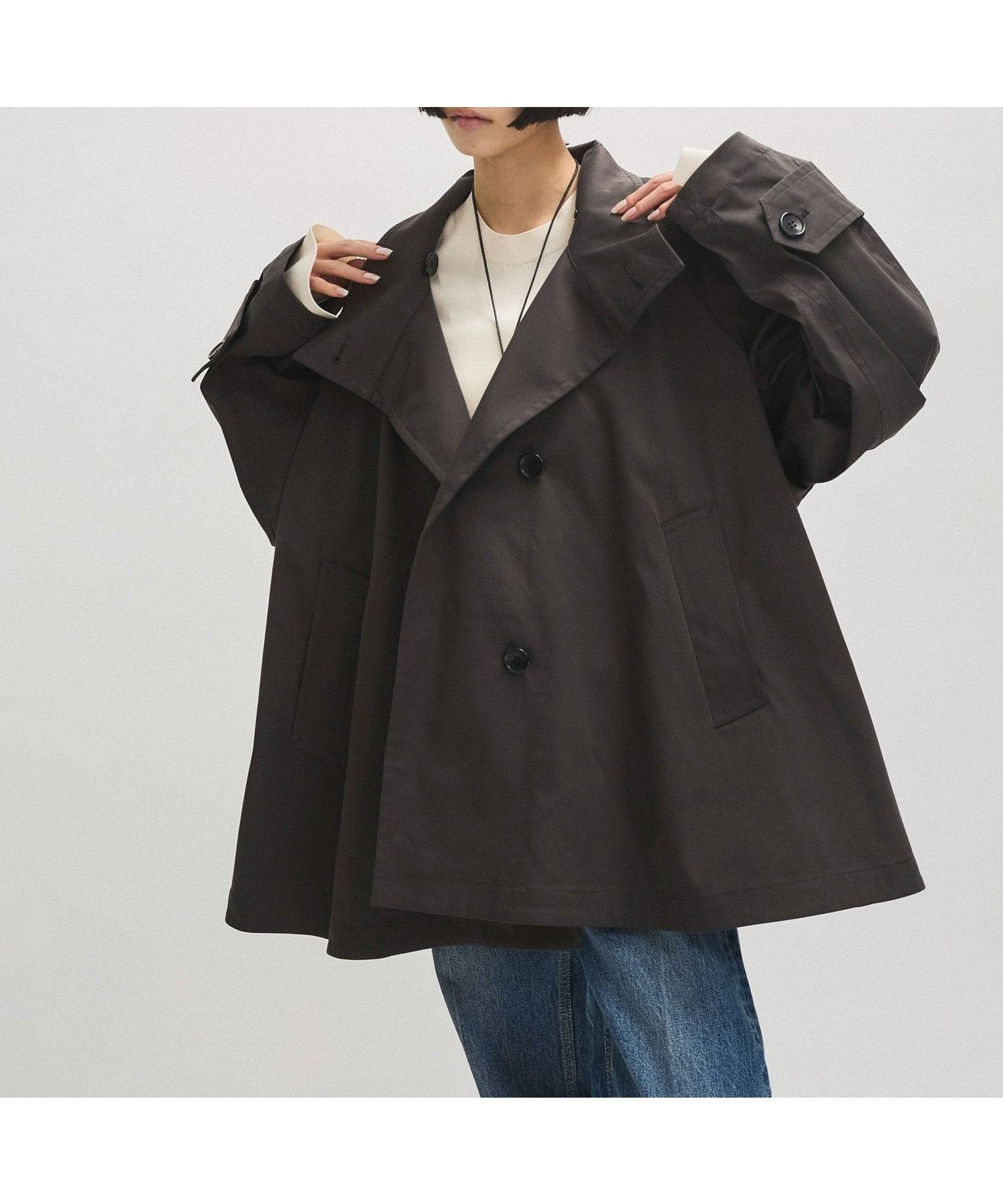 【アダム エ ロペ/ADAM ET ROPE'】の【定番人気】フレアミドルトレンチコート 人気、トレンドファッション・服の通販 founy(ファニー) 　ファッション　Fashion　レディースファッション　WOMEN　アウター　Coat Outerwear　コート　Coats　トレンチコート　Trench Coats　2025年　2025　2025春夏・S/S　Ss,Spring/Summer,2025　スタンド　Stand　フレア　Flare　ミドル　Middle　リラックス　Relax　人気　Popularity　夏　Summer　定番　Standard　春　Spring　S/S・春夏　Ss・Spring/Summer　ビジネス 仕事 通勤　Business　 other-1|ID: prp329100004522618 ipo3291000000031991309