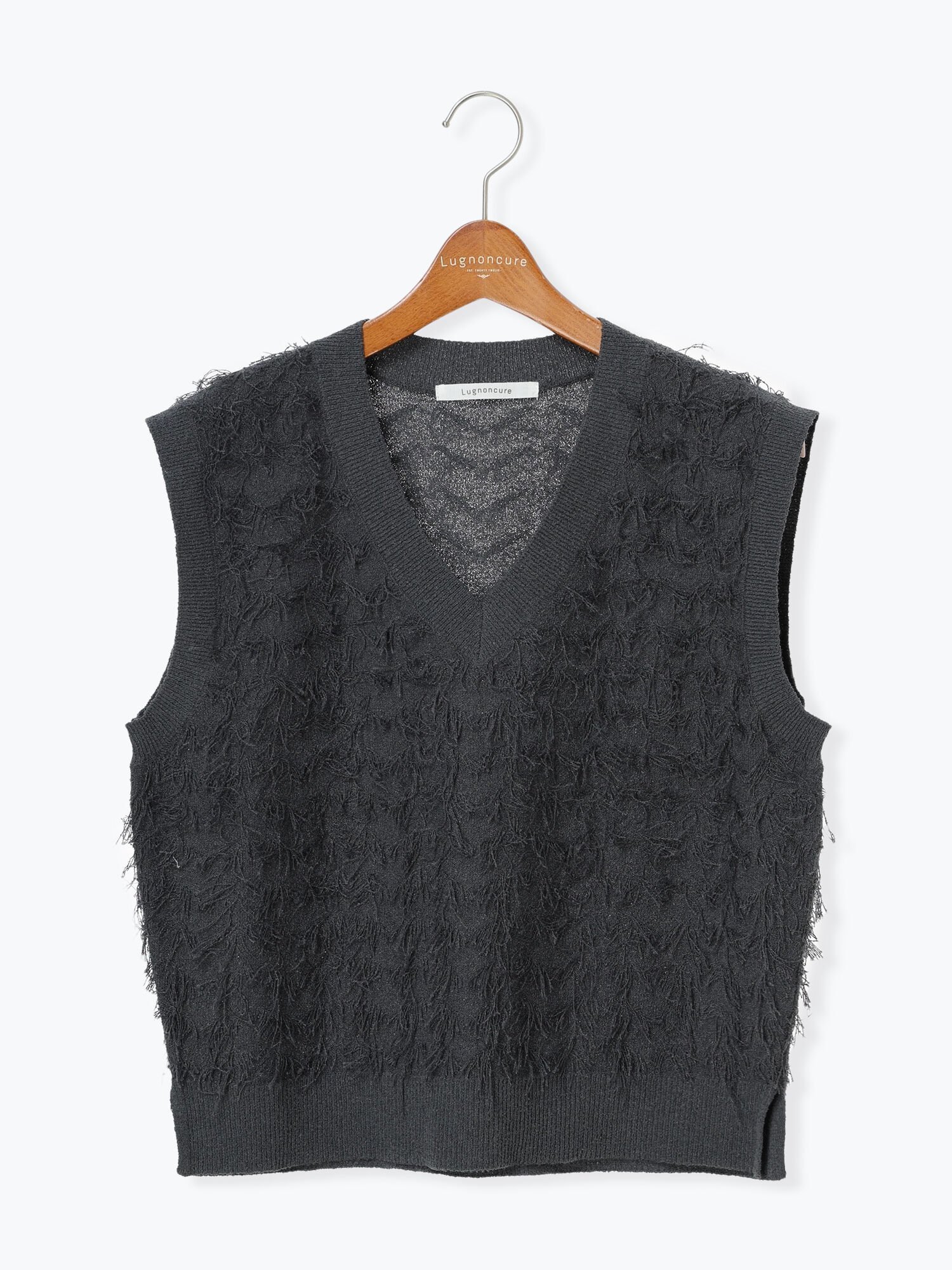 【テチチ/Te chichi】のジャカードフリンジベスト インテリア・キッズ・メンズ・レディースファッション・服の通販 founy(ファニー) 　ファッション　Fashion　レディースファッション　WOMEN　アウター　Coat Outerwear　トップス・カットソー　Tops/Tshirt　ベスト/ジレ　Gilets/Vests　おすすめ　Recommend　カットソー　Cut And Sew　トレンド　Trend　ベスト　Vest　チャコールグレー|ID: prp329100004522619 ipo3291000000031991337