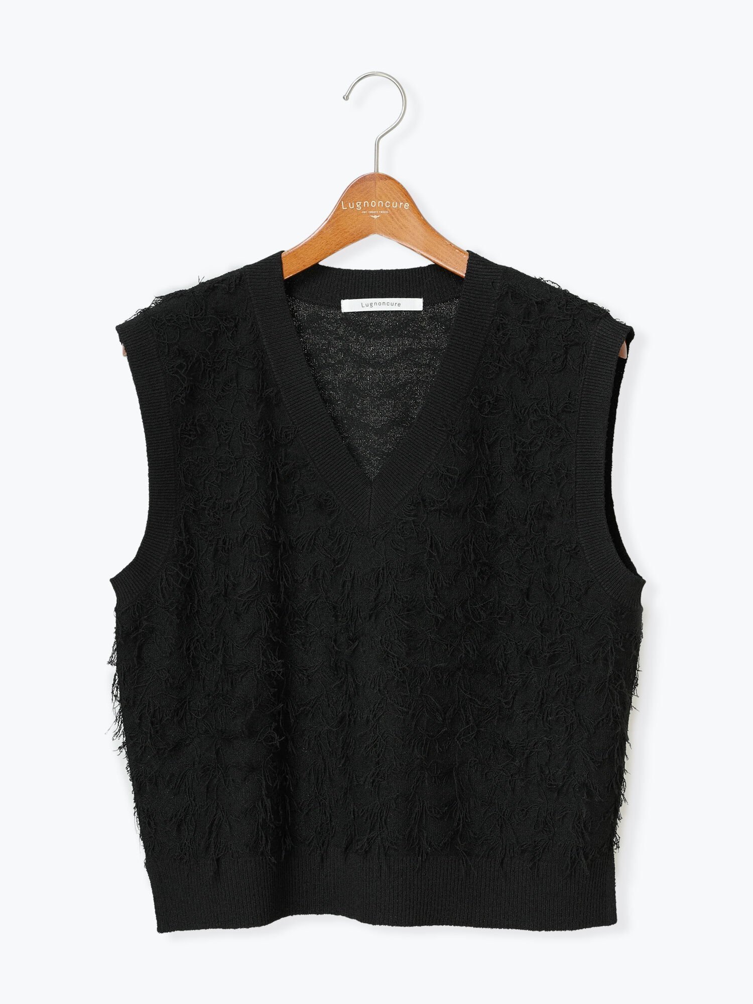 【テチチ/Te chichi】のジャカードフリンジベスト インテリア・キッズ・メンズ・レディースファッション・服の通販 founy(ファニー) 　ファッション　Fashion　レディースファッション　WOMEN　アウター　Coat Outerwear　トップス・カットソー　Tops/Tshirt　ベスト/ジレ　Gilets/Vests　おすすめ　Recommend　カットソー　Cut And Sew　トレンド　Trend　ベスト　Vest　ブラック|ID: prp329100004522619 ipo3291000000031991339