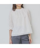 【インデックス/INDEX】のリーフカットジャカードブラウス【洗濯機洗い可/イージーアイロン】 人気、トレンドファッション・服の通販 founy(ファニー) ファッション Fashion レディースファッション WOMEN トップス・カットソー Tops/Tshirt シャツ/ブラウス Shirts/Blouses アクセサリー Accessories ギャザー Gather クラシカル Classical クラシック Classic シンプル Simple ジャカード Jacquard スタンド Stand フェミニン Feminine フリル Frills リーフ Leaf エレガント 上品 Elegant 夏 Summer thumbnail オフホワイト|ID: prp329100004522630 ipo3291000000031991444
