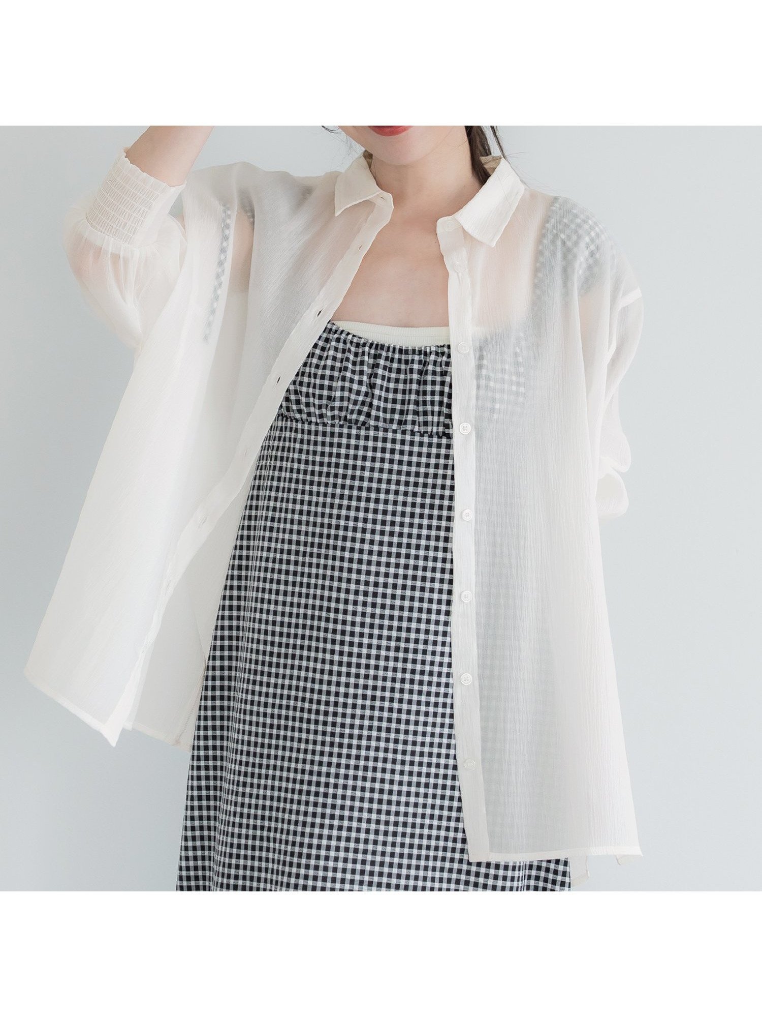 【コカ/COCA】のシアービッグシャツ インテリア・キッズ・メンズ・レディースファッション・服の通販 founy(ファニー) 　ファッション　Fashion　レディースファッション　WOMEN　トップス・カットソー　Tops/Tshirt　シャツ/ブラウス　Shirts/Blouses　カフス　Cuffs　キャミソール　Camisole　シアー　Sheer　スリット　Slit　ノースリーブ　No Sleeve　ビッグ　Big　ポケット　Pocket　夏　Summer　楽ちん　Easy　Ivory|ID: prp329100004522631 ipo3291000000031991459