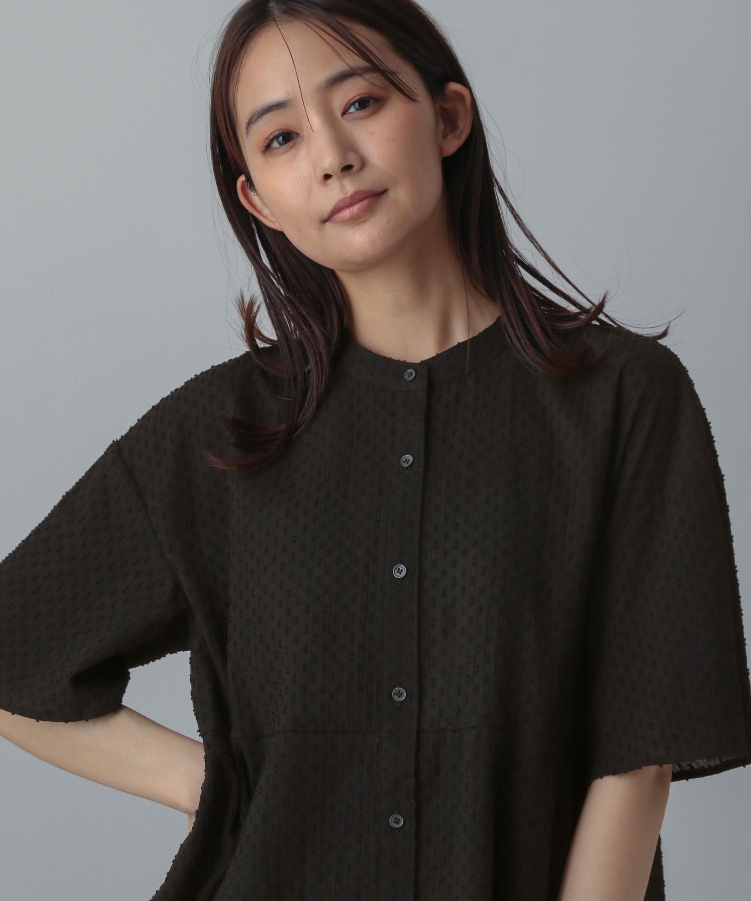 【グローバルワーク/GLOBAL WORK】のMATINEE LINE/ドットティアードシャツ/495656 インテリア・キッズ・メンズ・レディースファッション・服の通販 founy(ファニー) 　ファッション　Fashion　レディースファッション　WOMEN　トップス・カットソー　Tops/Tshirt　シャツ/ブラウス　Shirts/Blouses　ストレート　Straight　ティアード　Tiered　デニム　Denim　フレア　Flare　夏　Summer　ブラック09|ID: prp329100004522643 ipo3291000000031991607