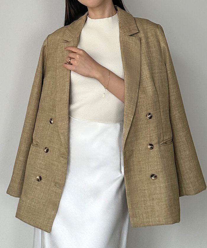 【ジュノア/JUNOAH】のルエレ リネンライクシャツジャケット インテリア・キッズ・メンズ・レディースファッション・服の通販 founy(ファニー) https://founy.com/ ファッション Fashion レディースファッション WOMEN アウター Coat Outerwear ジャケット Jackets |ID: prp329100004522644 ipo3291000000031991627