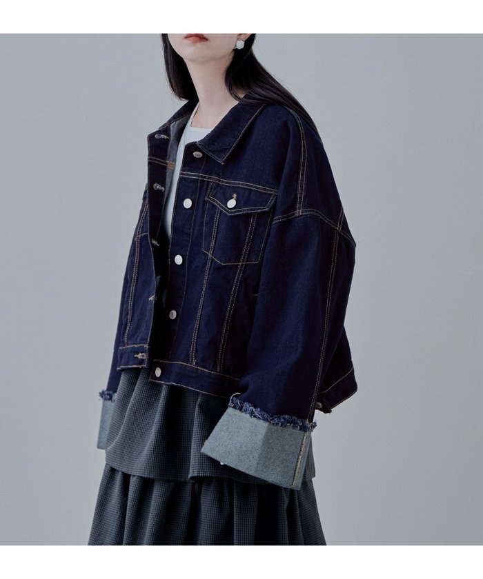 【その他のブランド/Other】のワイドスリーブデニムジャケット インテリア・キッズ・メンズ・レディースファッション・服の通販 founy(ファニー) https://founy.com/ ファッション Fashion レディースファッション WOMEN アウター Coat Outerwear ジャケット Jackets デニムジャケット Denim Jackets カットオフ Cut Off ショルダー Shoulder ショート Short スリーブ Sleeve トレンド Trend ドロップ Drop バランス Balance ポケット Pocket ワイド Wide |ID: prp329100004522647 ipo3291000000031991645