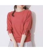 【クチュール ブローチ/Couture Brooch】の前後2WAYサマードルマンニット 人気、トレンドファッション・服の通販 founy(ファニー) ファッション Fashion レディースファッション WOMEN トップス・カットソー Tops/Tshirt ニット Knit Tops サマー Summer スリット Slit パール Pearl thumbnail レッド|ID: prp329100004522650 ipo3291000000031991677