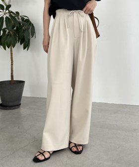 【カプリシューレマージュ/CAPRICIEUX LEMAGE】の【低身長サイズあり】ドロストパンツ 人気、トレンドファッション・服の通販 founy(ファニー) ファッション Fashion レディースファッション WOMEN パンツ Pants おすすめ Recommend シャーリング Shirring ストレート Straight スラックス Slacks 夏 Summer 春 Spring S/S・春夏 Ss・Spring/Summer |ID:prp329100004522695