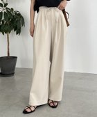 【カプリシューレマージュ/CAPRICIEUX LEMAGE】の【低身長サイズあり】ドロストパンツ 人気、トレンドファッション・服の通販 founy(ファニー) ファッション Fashion レディースファッション WOMEN パンツ Pants おすすめ Recommend シャーリング Shirring ストレート Straight スラックス Slacks 夏 Summer 春 Spring S/S・春夏 Ss・Spring/Summer thumbnail ライトベージュ|ID: prp329100004522695 ipo3291000000031992056