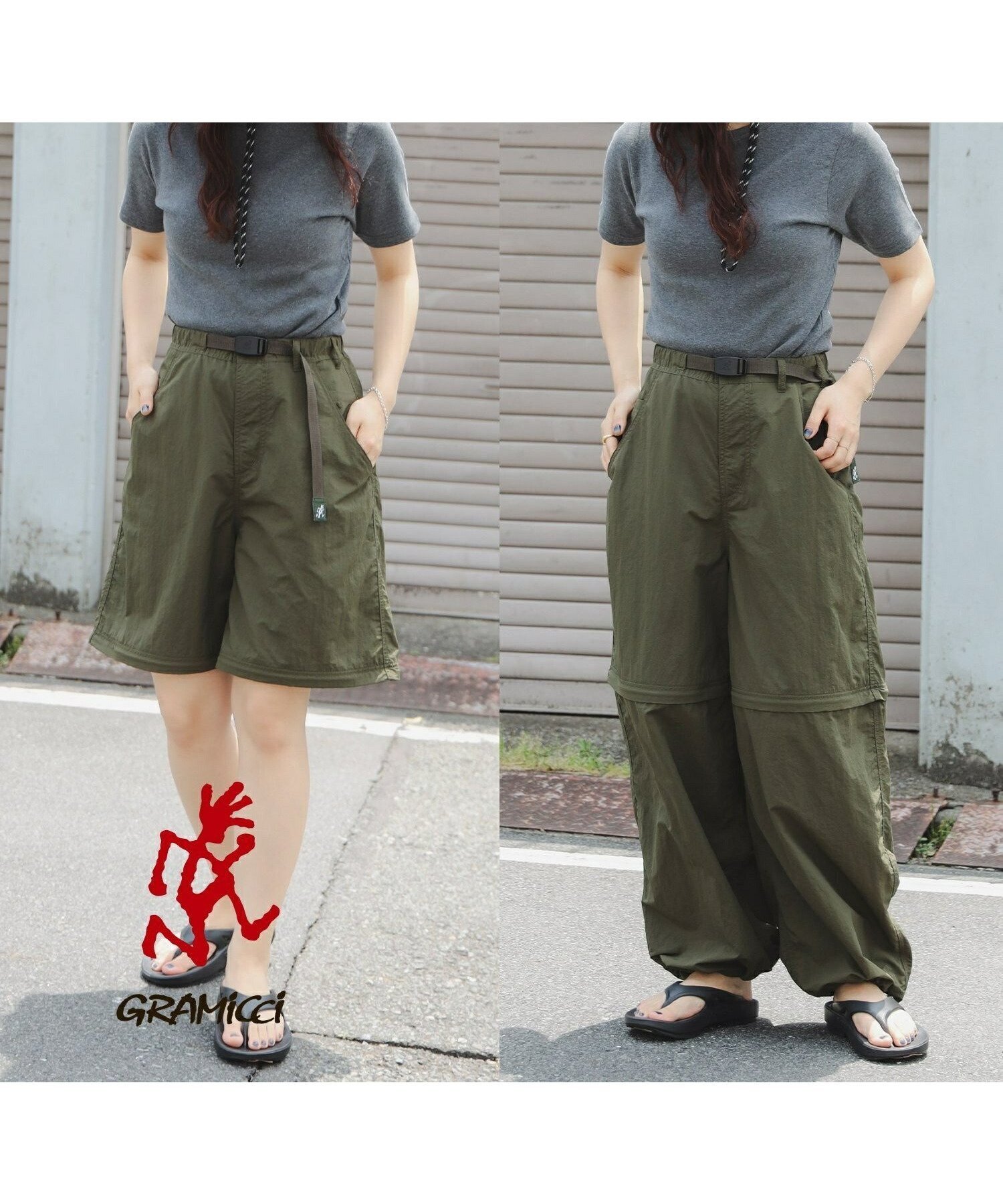 【ビーミングライフストアバイビームス/B:MING LIFE STORE by BEAMS】の【7/10再値下げ】【別注】Gramicci / ナイロン パンツ(S~M) 25SS イージーパンツ 夏 楽ちん リラックス 2way アウトドア レジャー フェス インテリア・キッズ・メンズ・レディースファッション・服の通販 founy(ファニー) 　ファッション　Fashion　レディースファッション　Fashion for Women　パンツ　Pants & Trousers　2025年　2025　2025春夏・S/S　Spring/Summer 2025 SS25　アウトドア　Outdoor Clothing　ショーツ　Shorts, Short Pants　ジップ　Zip, Zipper　ドローコード　Drawcord, Drawstring Cord　バルーン　Balloon, Balloon Silhouette　リラックス　Relax, Relaxed Fit　ワッシャー　Washer, Crinkled Finish　別注　Limited Edition, Custom Order　夏　Summer　楽ちん　Easy Fit, Comfortable　DEEP_OLIVE|ID: prp329100004522709 ipo3291000000033201722
