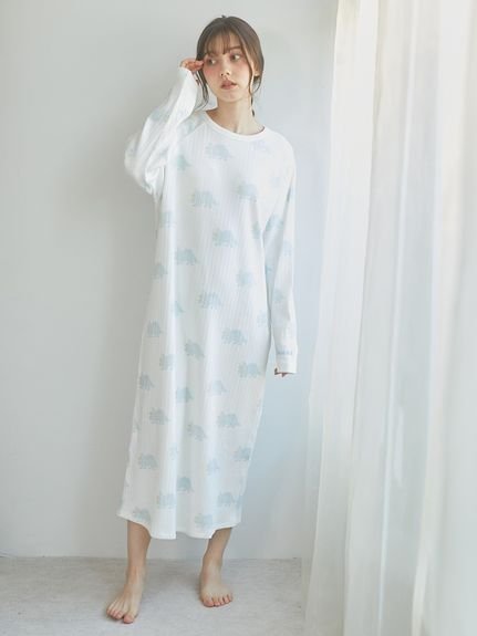 【ジェラート ピケ/gelato pique】のダイナソー柄ワンピース 人気、トレンドファッション・服の通販 founy(ファニー) 　ファッション　Fashion　レディースファッション　WOMEN　ワンピース　Dress　なめらか　Smooth　オレンジ　Orange　カットソー　Cut And Sew　スリーブ　Sleeve　テレコ　Tereko　プリント　Print　ボトム　Bottom　 other-1|ID: prp329100004522726 ipo3291000000031992337