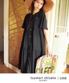 【ツモリチサト スリープ/tsumori chisato SLEEP】のツモリチサト スリープ ワンピース 5分袖 半袖 ルームウエア 綿混ベア天竺 BL|ID: prp329100004522733 ipo3291000000031992382