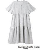 【ツモリチサト スリープ/tsumori chisato SLEEP】のツモリチサト スリープ ワンピース 5分袖 半袖 ルームウエア 綿混ベア天竺 GY|ID: prp329100004522733 ipo3291000000031992383