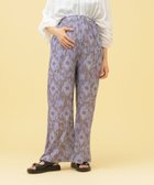 【その他のブランド/Other】の【産前・産後対応】マタニティ/柄ストレートパンツ パープル92|ID: prp329100004522744 ipo3291000000032396037