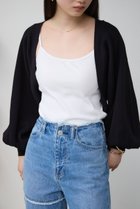 【アズール バイ マウジー/AZUL by moussy】のショートニットボレロ BLK|ID: prp329100004522773 ipo3291000000031992627