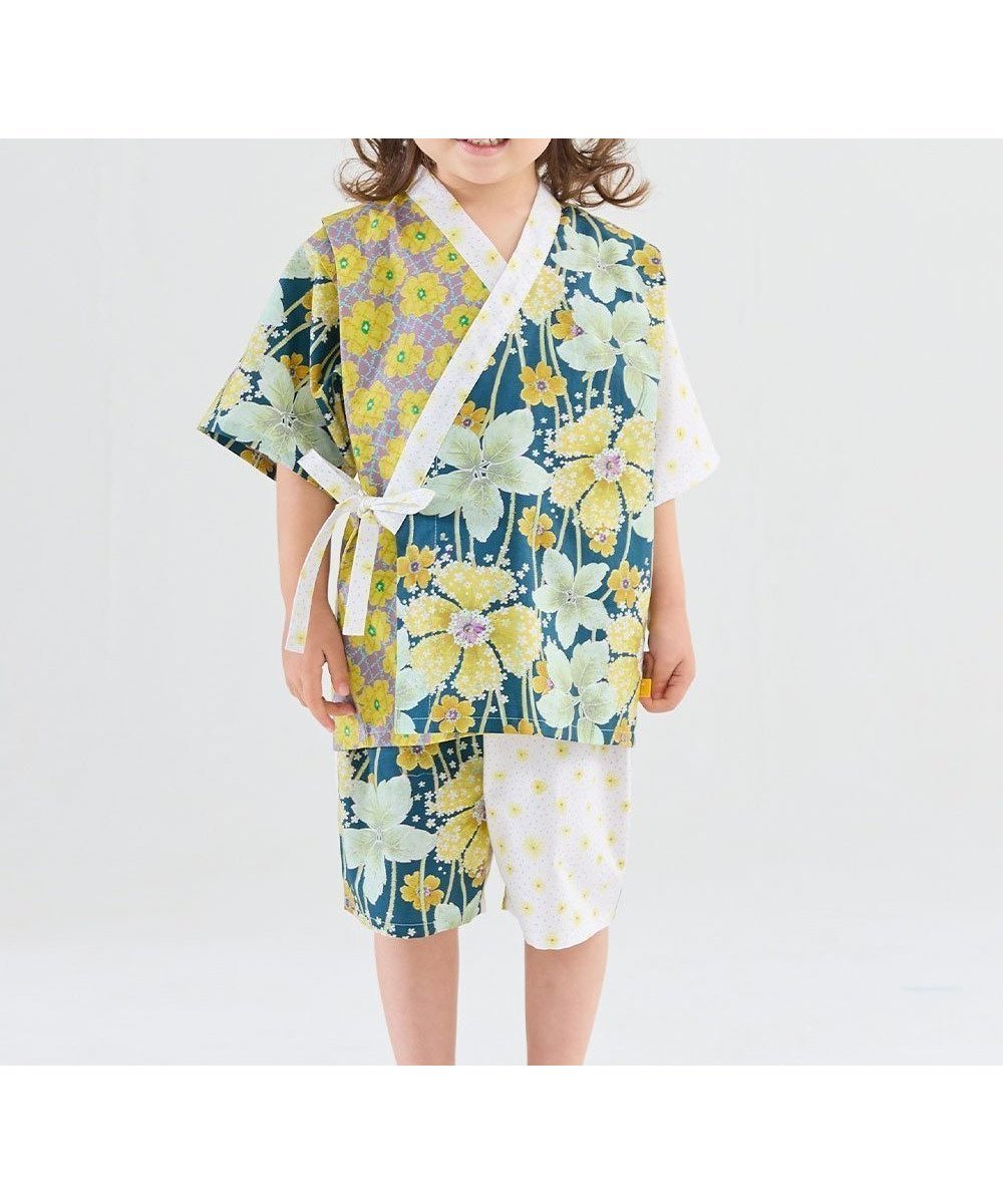 【モイモルン/moimoln / KIDS】の【MOEMUSISAN X moimoln】GIRLS甚平 インテリア・キッズ・メンズ・レディースファッション・服の通販 founy(ファニー) 　ファッション　Fashion　キッズファッション　KIDS　ブラック|ID: prp329100004522779 ipo3291000000031992653