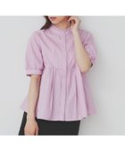 【インデックス/INDEX】の《5色展開》フリルバンドカラーペプラムブラウス【洗濯機洗い可/イージーアイロン/防シワ】 ピンク|ID: prp329100004522781 ipo3291000000032667188