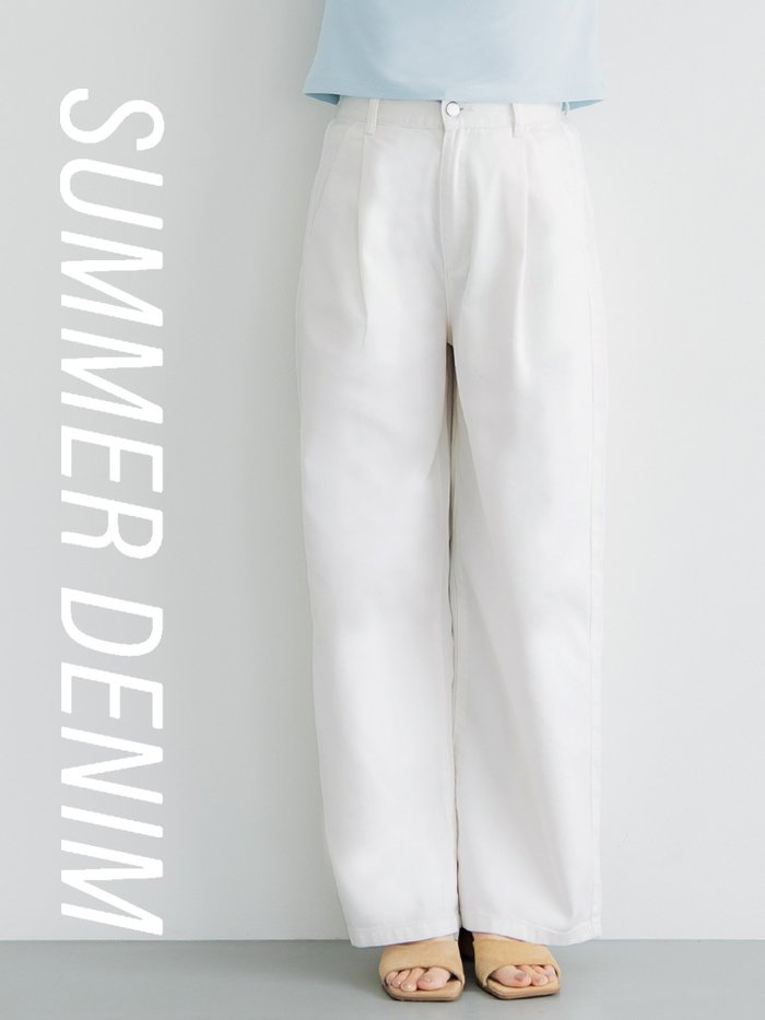 【コカ/COCA】の【WEB先行 販売】サマーデニムタックパンツ インテリア・キッズ・メンズ・レディースファッション・服の通販 founy(ファニー) https://founy.com/ ファッション Fashion レディースファッション WOMEN パンツ Pants ガーリー Girly サマー Summer ショート Short デニム Denim ポケット Pocket リラックス Relax ワイド Wide おすすめ Recommend 夏 Summer |ID: prp329100004522801 ipo3291000000031992809
