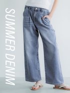 【コカ/COCA】の【WEB先行 販売】サマーデニムタックパンツ Blue|ID: prp329100004522801 ipo3291000000031992813
