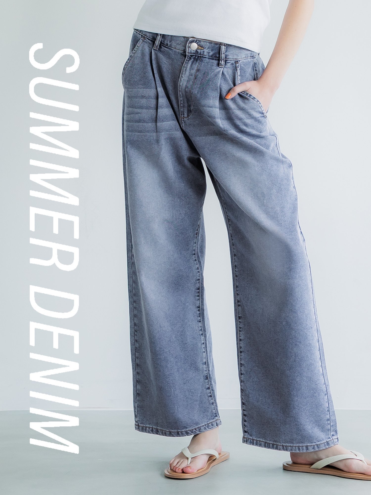 【コカ/COCA】の【WEB先行 販売】サマーデニムタックパンツ インテリア・キッズ・メンズ・レディースファッション・服の通販 founy(ファニー) 　ファッション　Fashion　レディースファッション　WOMEN　パンツ　Pants　ガーリー　Girly　サマー　Summer　ショート　Short　デニム　Denim　ポケット　Pocket　リラックス　Relax　ワイド　Wide　おすすめ　Recommend　夏　Summer　Blue|ID: prp329100004522801 ipo3291000000031992813