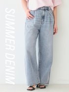 【コカ/COCA】の【WEB先行 販売】サマーデニムタックパンツ Lt.blue|ID: prp329100004522801 ipo3291000000031992815