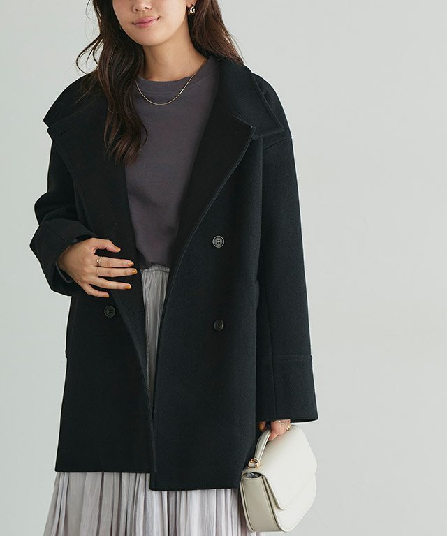 【ピエロ/Pierrot】のスタンドカラーミドルコート 人気、トレンドファッション・服の通販 founy(ファニー) 　ファッション　Fashion　レディースファッション　WOMEN　アウター　Coat Outerwear　コート　Coats　スタンド　Stand　トレンド　Trend　ミドル　Middle　メルトン　Melton　エレガント 上品　Elegant　防寒　Cold Protection　 other-1|ID: prp329100004522816 ipo3291000000031992894