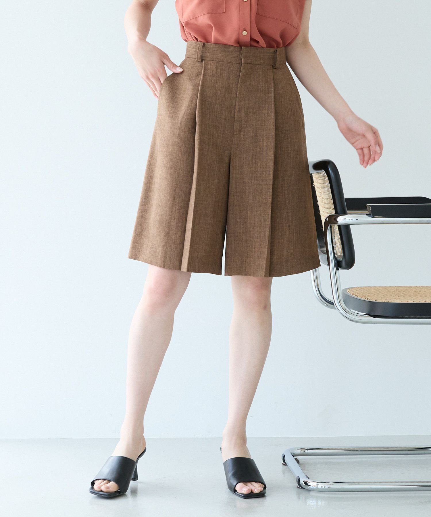 【アンデミュウ/Andemiu】の【セットアップ対応】リネンライクハーフパンツ 人気、トレンドファッション・服の通販 founy(ファニー) 　ファッション　Fashion　レディースファッション　WOMEN　セットアップ　Setup　パンツ　Pants　パンツ　Pants　ハーフ / ショートパンツ　Short Pants　おすすめ　Recommend　ジャケット　Jacket　セットアップ　Set Up　ハーフ　Half　リネン　Linen　 other-1|ID: prp329100004522855 ipo3291000000031993165