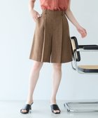 【アンデミュウ/Andemiu】の【セットアップ対応】リネンライクハーフパンツ ブラウン|ID: prp329100004522855 ipo3291000000031993167