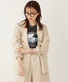 【シップス フォー ウィメン/SHIPS】のSHIPS Colors 手洗い可能 リネン ミックス ラメ ダブル ジャケット ナチュラル|ID: prp329100004522882 ipo3291000000031993362