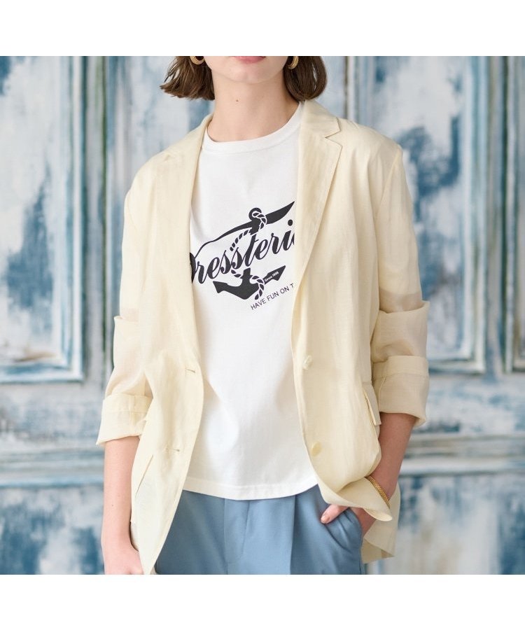 【ドレステリア/DRESSTERIOR】の【接触冷感】シアージャケット 人気、トレンドファッション・服の通販 founy(ファニー) 　ファッション　Fashion　レディースファッション　WOMEN　アウター　Coat Outerwear　ジャケット　Jackets　シアー　Sheer　トレンド　Trend　パッチ　Patch　フラップ　Flap　フロント　Front　ポケット　Pocket　リネン　Linen　ループ　Loop　ワーク　Work　エレガント 上品　Elegant　 other-1|ID: prp329100004522891 ipo3291000000031993408