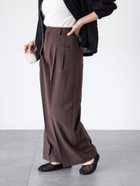 【テチチ/Te chichi】のタックワイドパンツ《2025spring catalog item》 ブラウン|ID: prp329100004522907 ipo3291000000031993511
