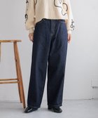 【ローリーズファーム/LOWRYS FARM】のCONE/ワイドストレートパンツ ネイビー|ID: prp329100004522923 ipo3291000000031993590