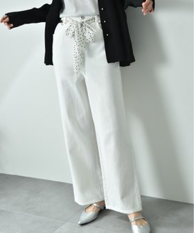 【インタープラネット/INTERPLANET】のデニムパンツ 人気、トレンドファッション・服の通販 founy(ファニー) ファッション Fashion レディースファッション WOMEN パンツ Pants デニムパンツ Denim Pants ストレート Straight スニーカー Sneakers デニム Denim ドット Dot ベーシック Basic リボン Ribbon |ID:prp329100004522943