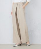 【コムサイズム/COMME CA ISM】のポリエステルレーヨンストレッチラップ風ワイドパンツ ベージュ|ID: prp329100004522983 ipo3291000000031993955