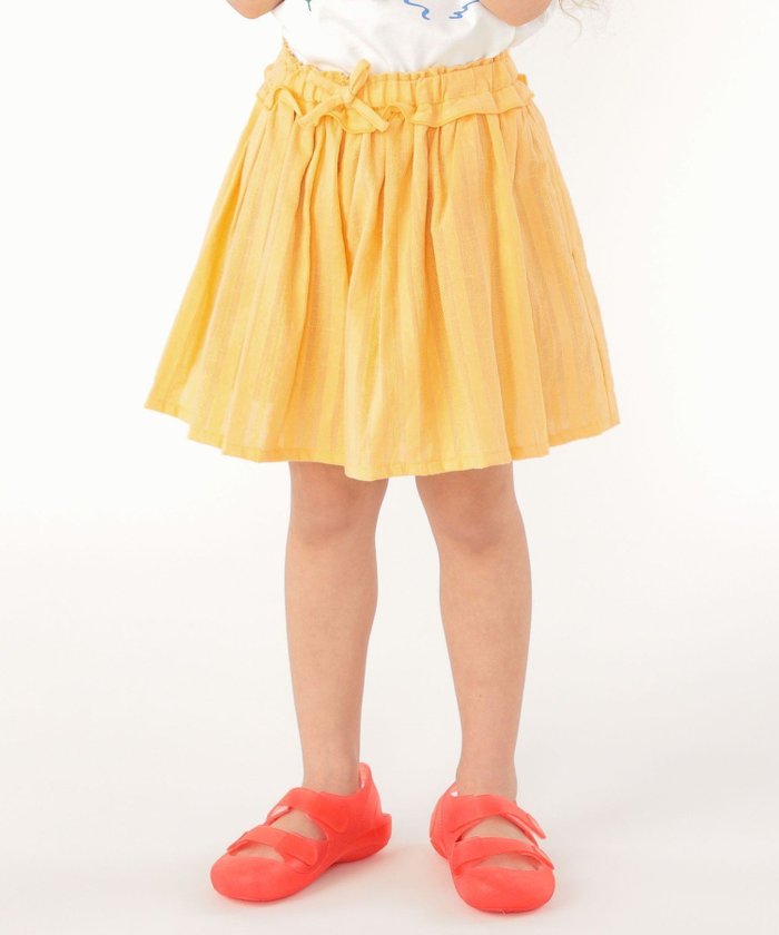 【シップス/SHIPS / KIDS】のSHIPS KIDS 100~130cm / ジャカード キュロット インテリア・キッズ・メンズ・レディースファッション・服の通販 founy(ファニー) https://founy.com/ ファッション Fashion キッズファッション KIDS イエロー Yellow キュロット Culottes ギャザー Gather シンプル Simple ジャカード Jacquard チェック Check フリル Frills ポケット Pocket リボン Ribbon 人気 Popularity 定番 Standard |ID: prp329100004522984 ipo3291000000031993953