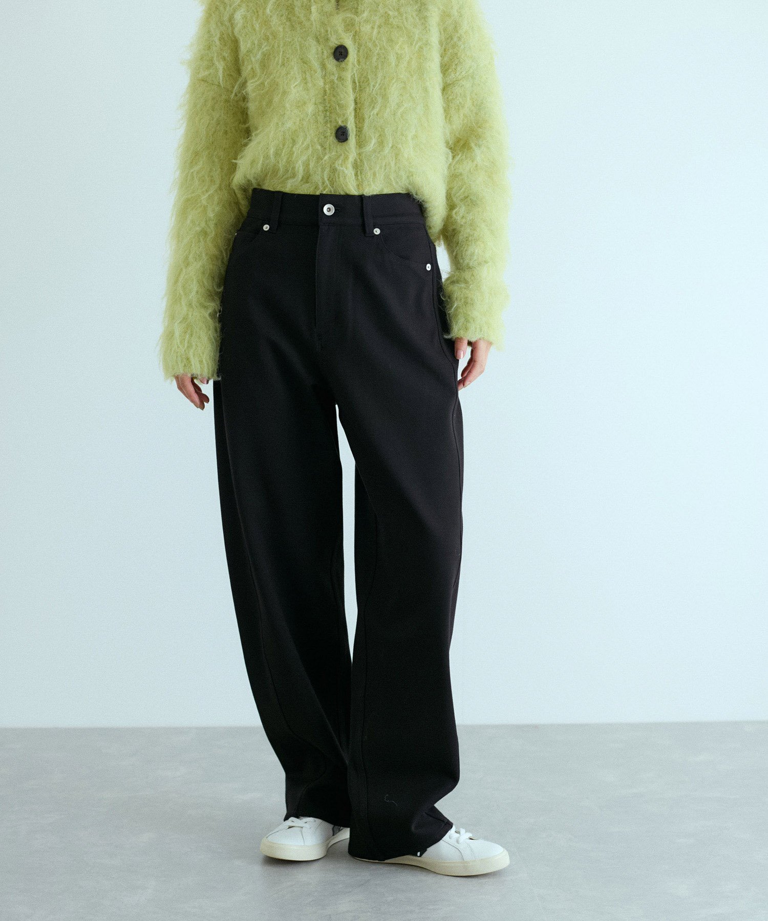 【アダム エ ロペ/ADAM ET ROPE'】のハイストレッチカルゼパンツ インテリア・キッズ・メンズ・レディースファッション・服の通販 founy(ファニー) 　ファッション　Fashion　レディースファッション　WOMEN　パンツ　Pants　コンパクト　Compact　ストレッチ　Stretch　スニーカー　Sneakers　デニム　Denim　フラップ　Flap　ポケット　Pocket　A/W・秋冬　Aw・Autumn/Winter・Fw・Fall-Winter　おすすめ　Recommend　2025年　2025　ブラック(01)|ID: prp329100004523018 ipo3291000000031994231